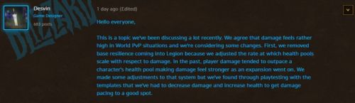 魔兽世界7.2PVP改动