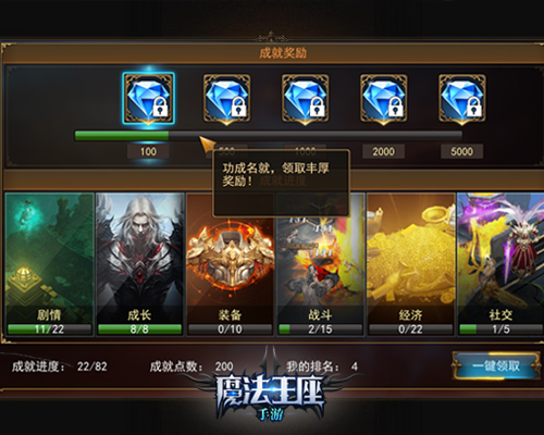 冒险旅程记录者 揭秘《魔法王座》成就系统