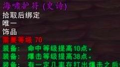 魔兽世界怀旧服：哪个职业值得入海啸护符？不是小德，那还剩谁？